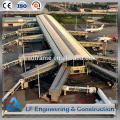 Estructura de acero de acero de gran amplio tramo moderno Materiales de construcción del aeropuerto